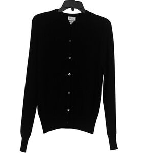 Neiman Marcus Black 100% Cashmere Cardigan Sz M